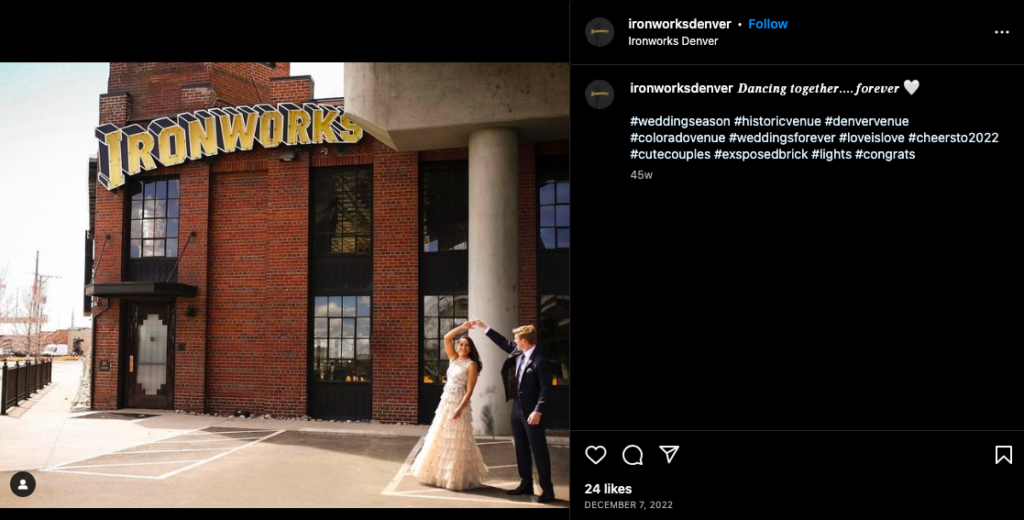 Denver Ironworks as a wedding venue