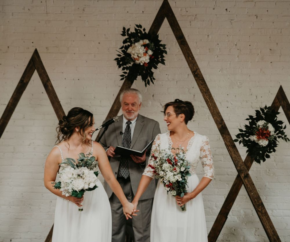 LGBTQ+ wedding at SKYLIGHT