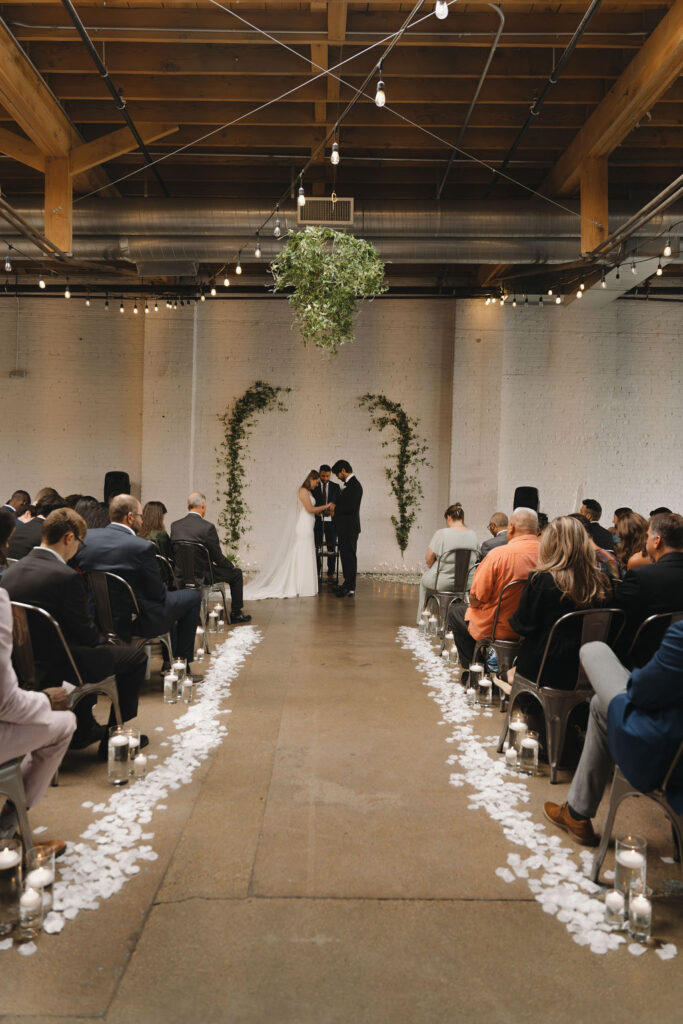 Wedding ceremony at SKYLIGHT