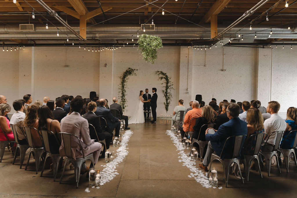 Wedding ceremony at SKYLIGHT