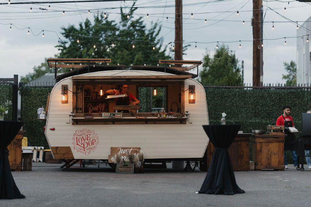 Love pop food truck set up at SKYLIGHT