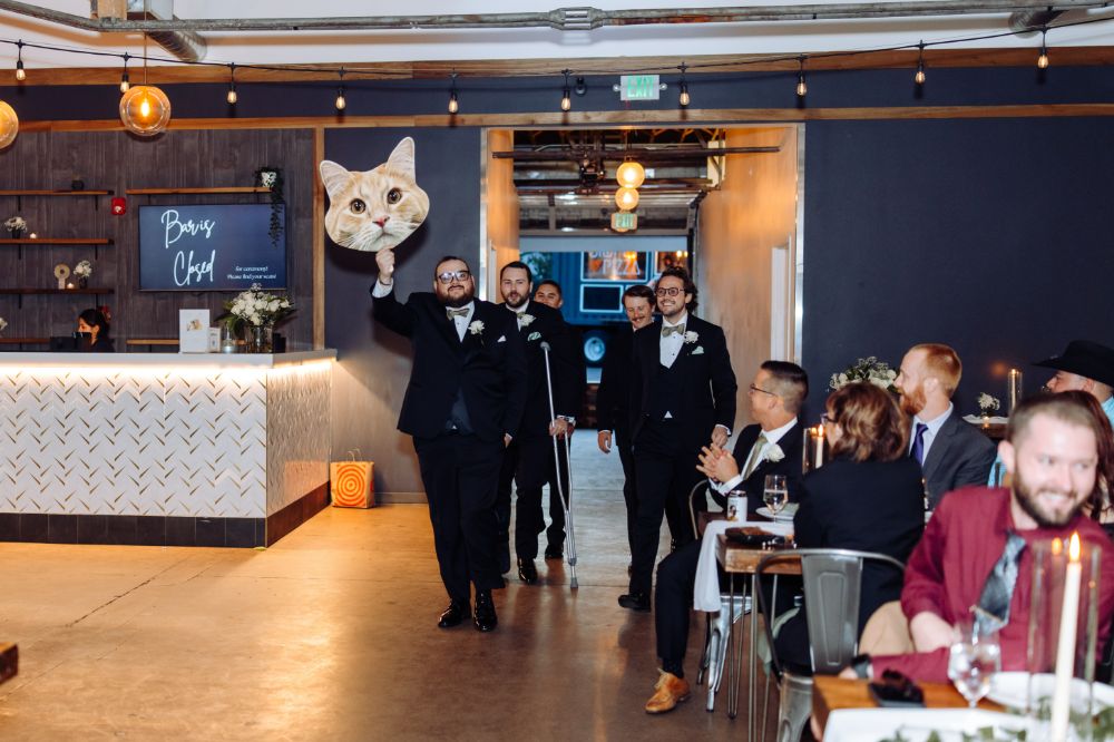 Groomsmen grand entrance