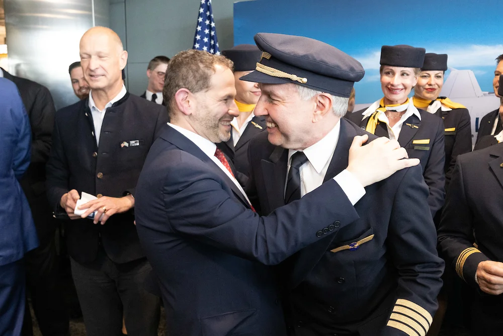 Pilots and staff of Lufthansa