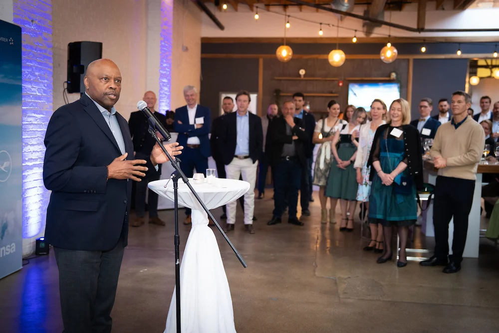 Guest speaker at Lufthansa event