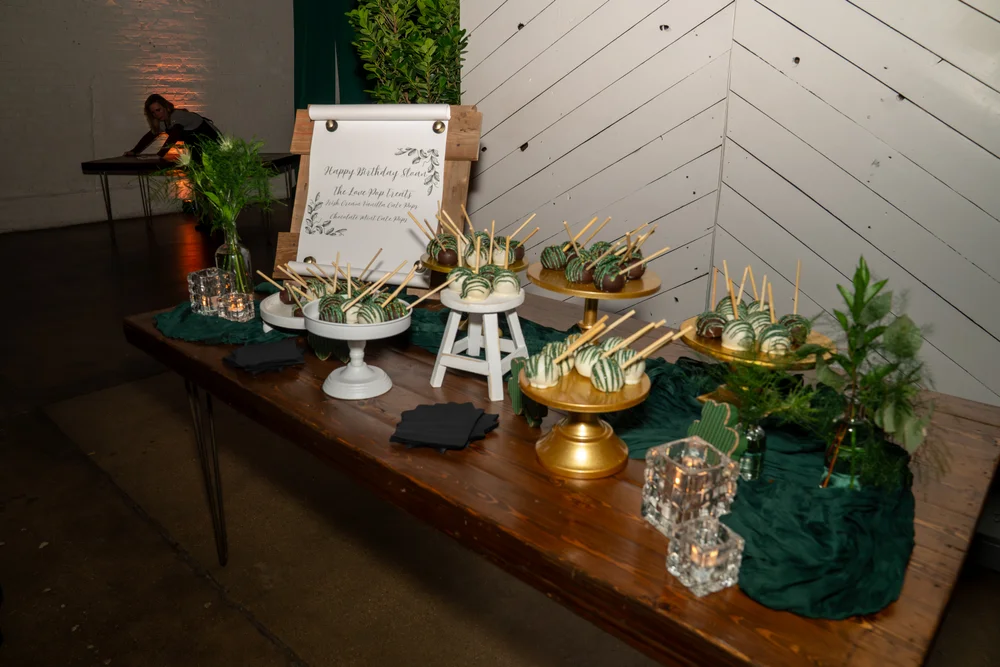Dessert display at SKYLIGHT in Denver, CO