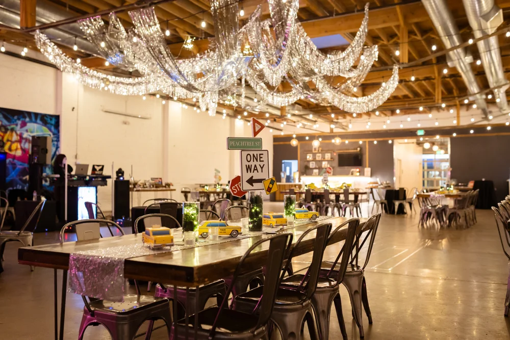 NYC themed mitzvah at SKYLIGHT